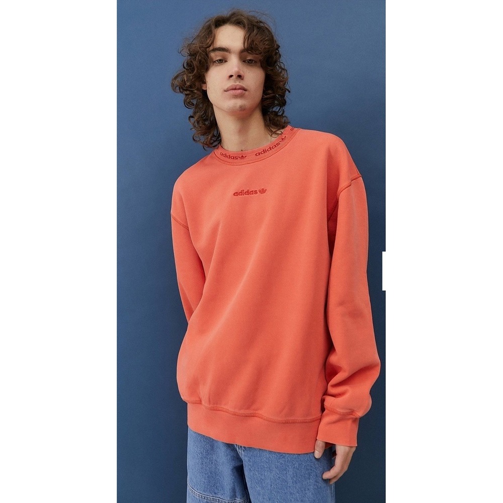 Adidas Unisex Coral Small Pullover Sweatshirt Crewneck